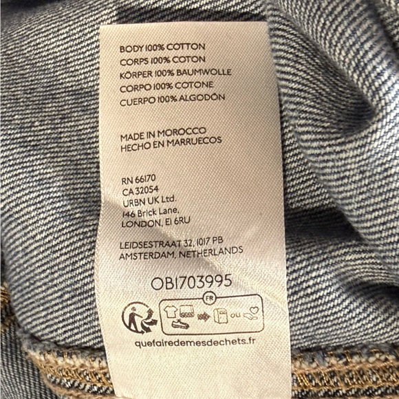 FP We the Free High Roller Baggy Denim Overalls Size S Oversized Boho Pockets - Picture 10 of 14